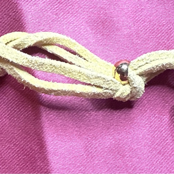 Harry Potter Hufflepuff Bracelet Gold  Tone Bar Bangle Adjustable Cord - Picture 4 of 6